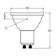 LEDVANCE LED PAR168036 DIM 7W 930 GU10 P    LEDV
